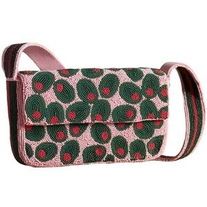 Anthropologie|| Fiona Beaded Bag, Martini Viral Beaded Shoulder Bag